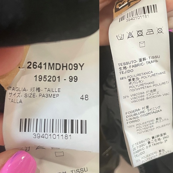 ♦️SOLD♦️MSGM Snakeskin Colorblock Faux Leather Jacket - Picture 15 of 15